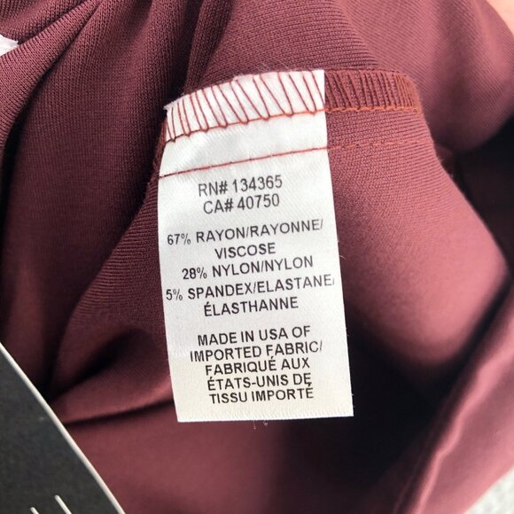 MarlaWynne Pants Women 2 Red Ponte Stretch Slim Leg Pull On Everyday Casual NWT - Picture 7 of 13